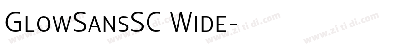 GlowSansSC Wide字体转换